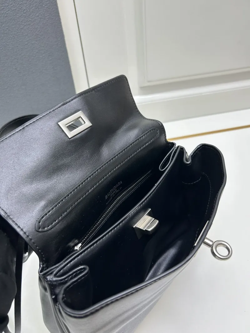 Balenciaga Black Top Handle Handbag 9027 - Image 7