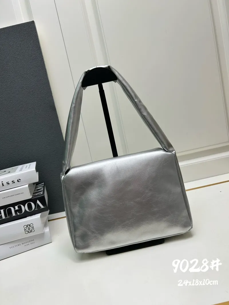 Balenciaga Silver Top Handle Bag 9028 - Image 3