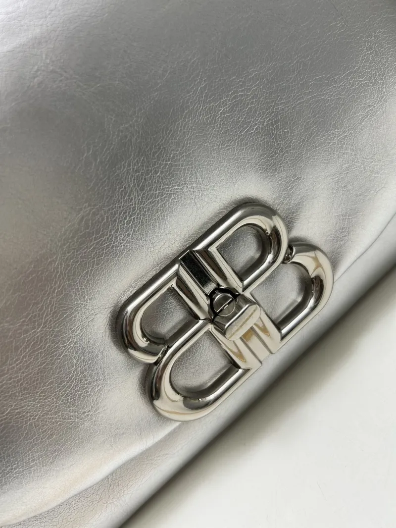 Balenciaga Silver Top Handle Bag 9028 - Image 5