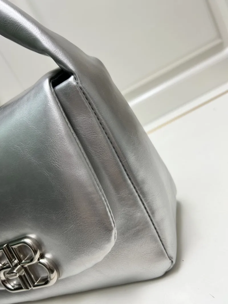Balenciaga Silver Top Handle Bag 9028 - Image 7