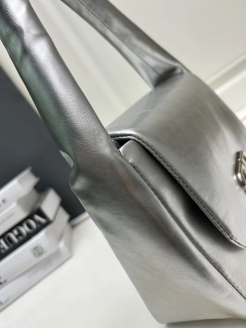 Balenciaga Silver Top Handle Bag 9028 - Image 8