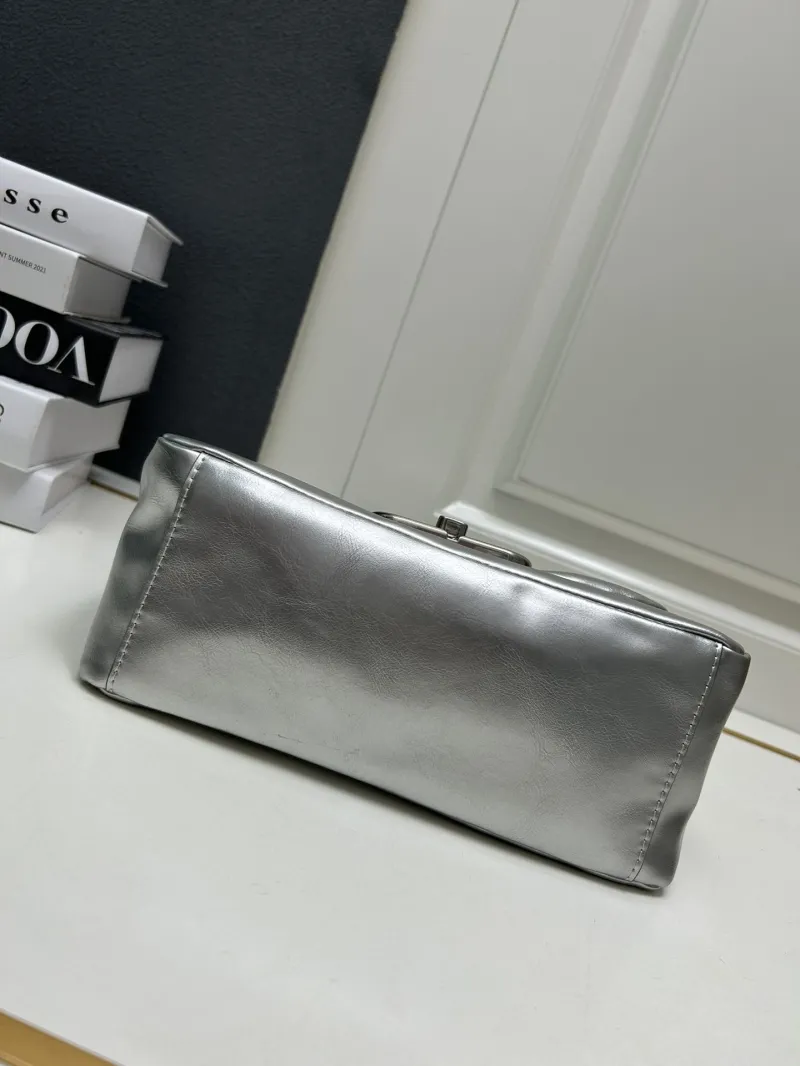 Balenciaga Silver Top Handle Bag 9028 - Image 9