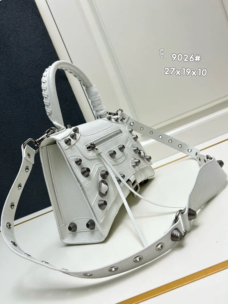 Alternative view of Balenciaga White Top Handle Shoulder Bag 9026