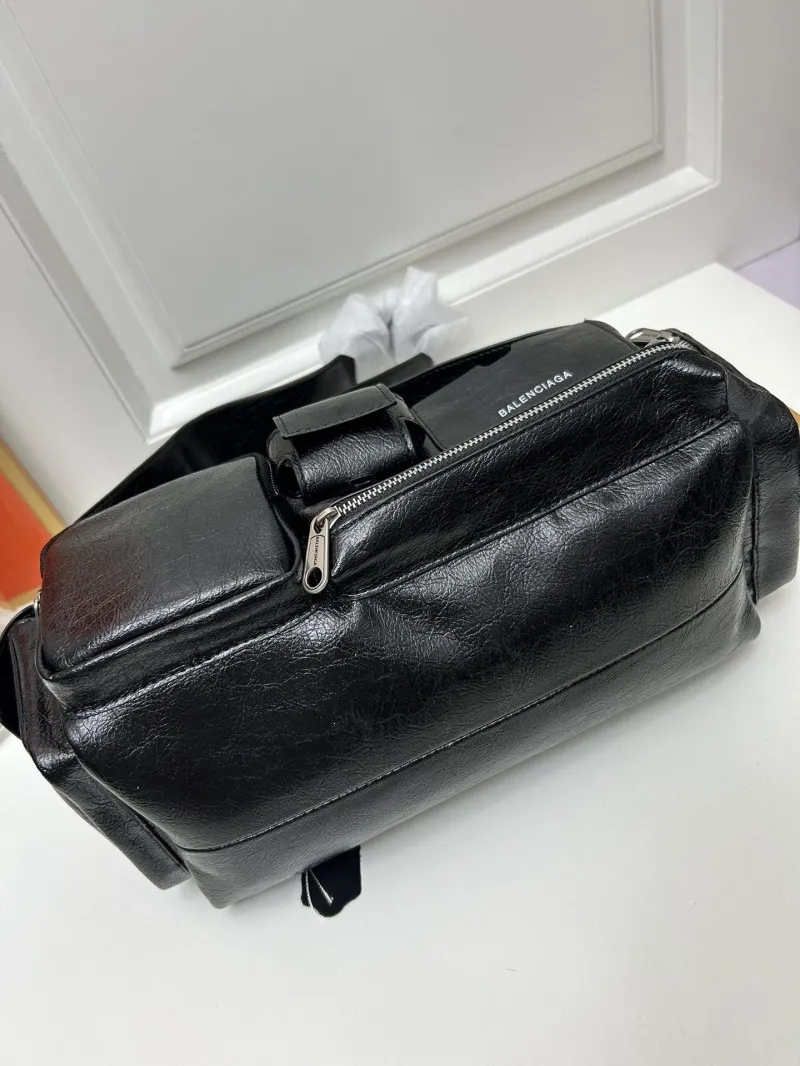 Balenciaga Black Multi-pocket Shoulder Bag 9019 - Image 7