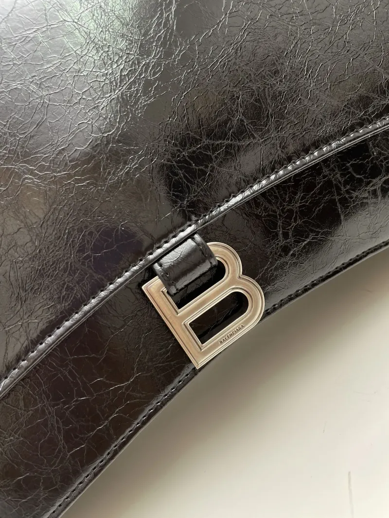 Balenciaga 8915 Black Chain Shoulder Bag - Image 5