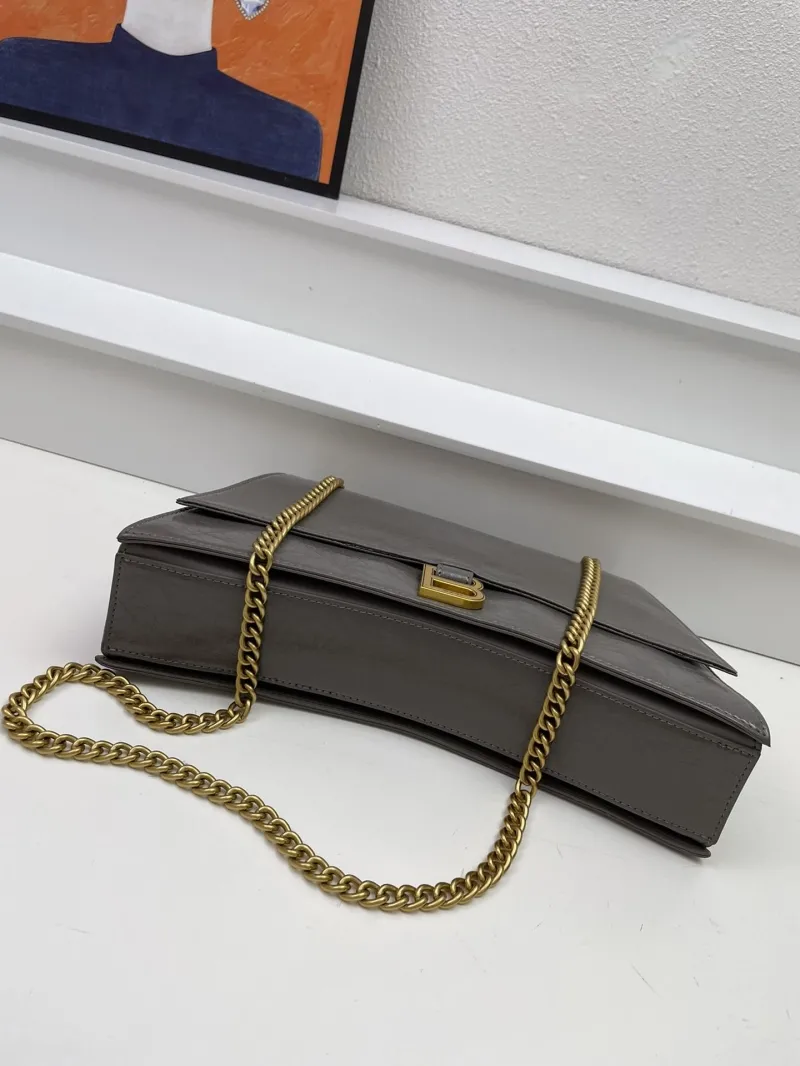 Balenciaga 8915 Gray Chain Shoulder Bag - Image 7