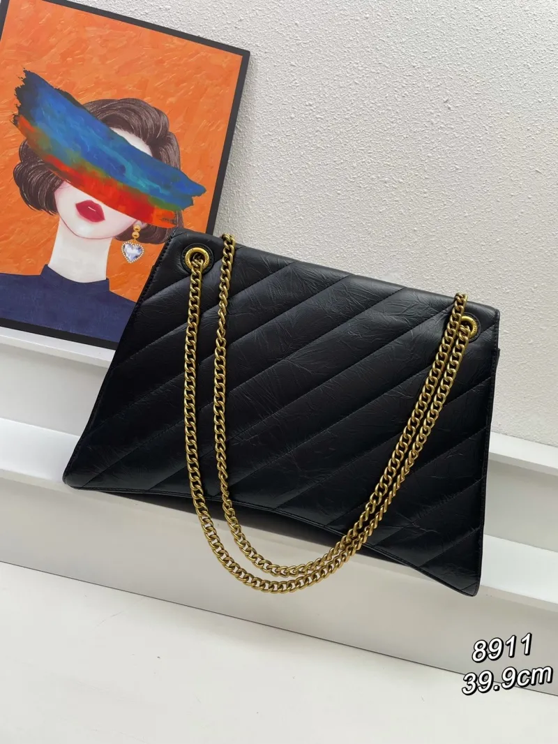 Alternative view of Balenciaga Black Chain Shoulder Bag 8911 39.9cm