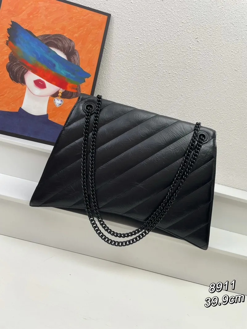 Alternative view of Balenciaga Black Quilted Chain Shoulder Bag 8911 39.9cm