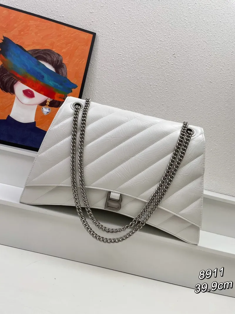 Balenciaga White Chain Top Handle Bag 8911