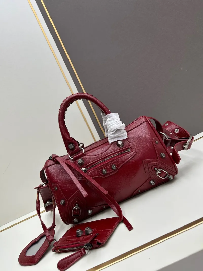 Alternative view of Balenciaga Burgundy Top Handle Crossbody Bag 482