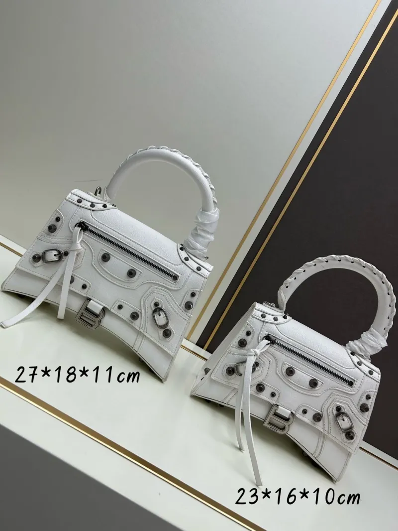 Balenciaga White Top Handle Bag 484