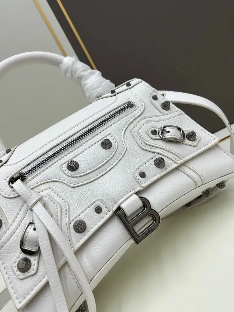 Balenciaga White Top Handle Bag 484 - Image 5