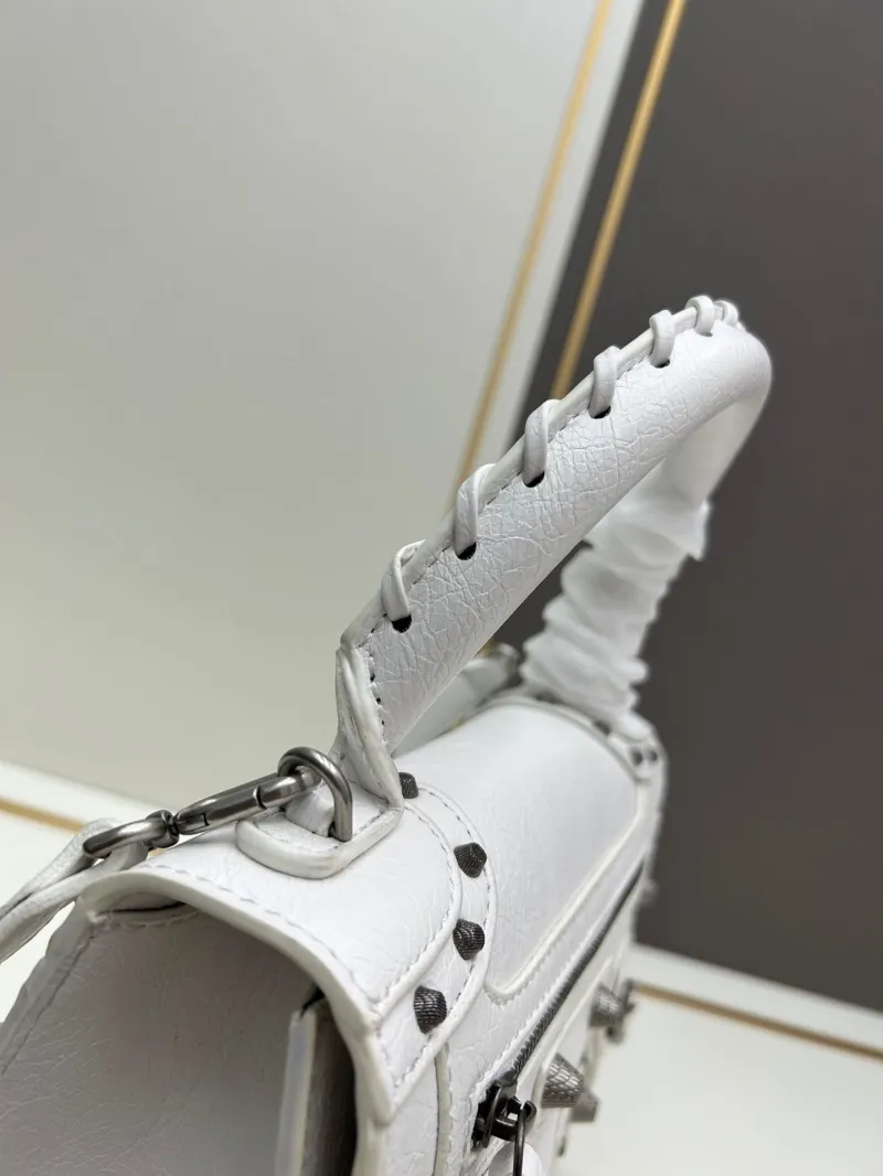 Balenciaga White Top Handle Bag 484 - Image 7