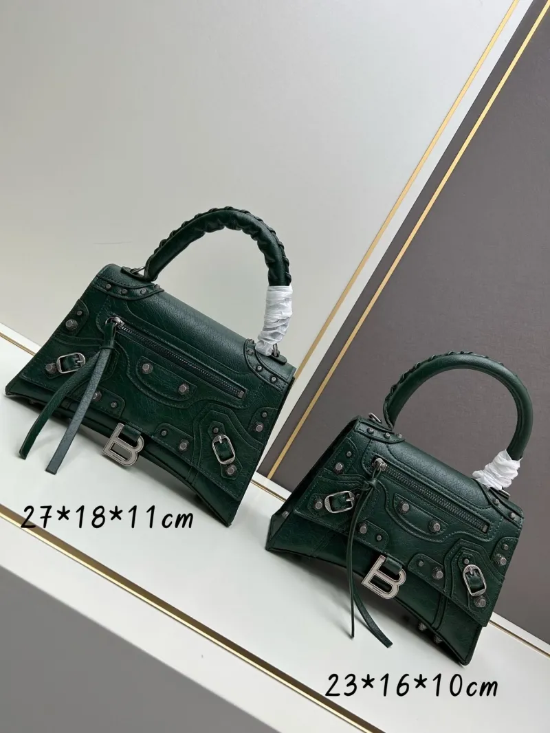 Balenciaga Dark Green Top Handle Bag 486