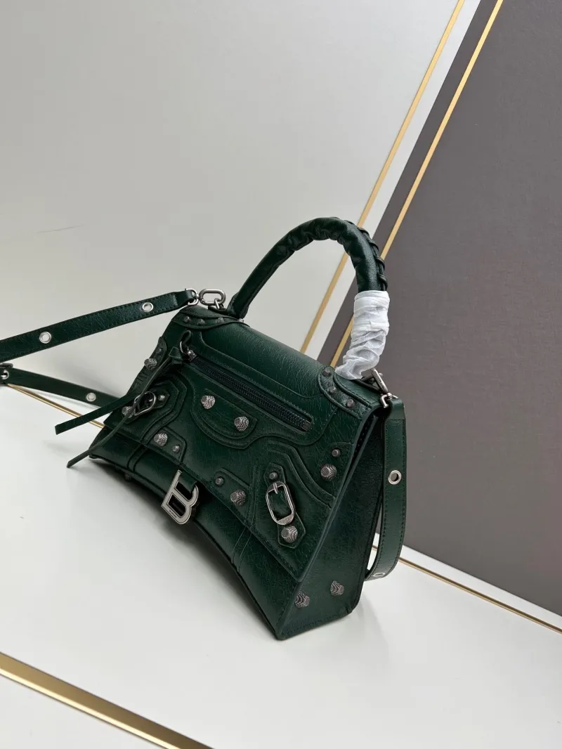 Balenciaga Dark Green Top Handle Bag 486 - Image 3