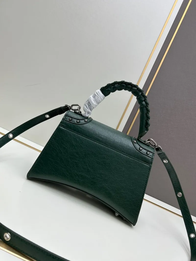 Balenciaga Dark Green Top Handle Bag 486 - Image 4