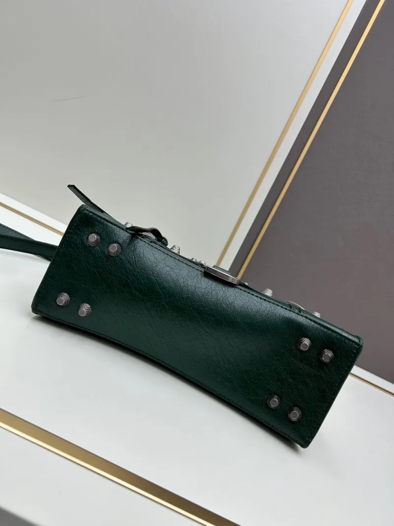 Balenciaga Dark Green Top Handle Bag 486 - Image 6