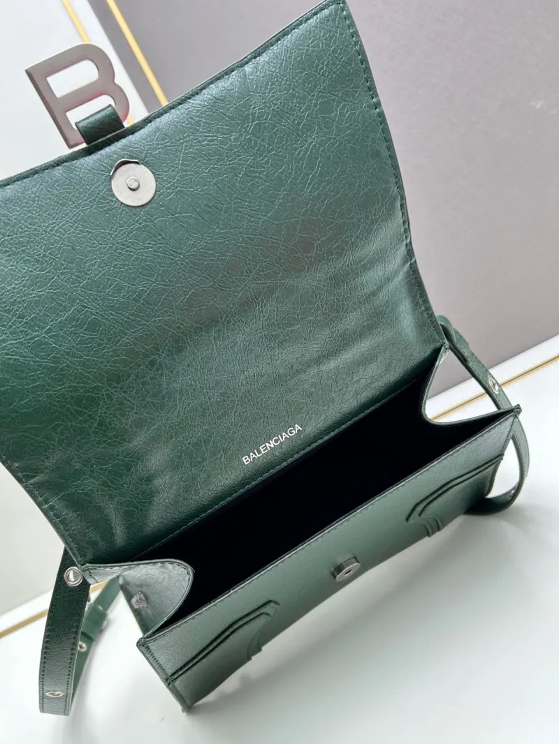 Balenciaga Dark Green Top Handle Bag 486 - Image 8