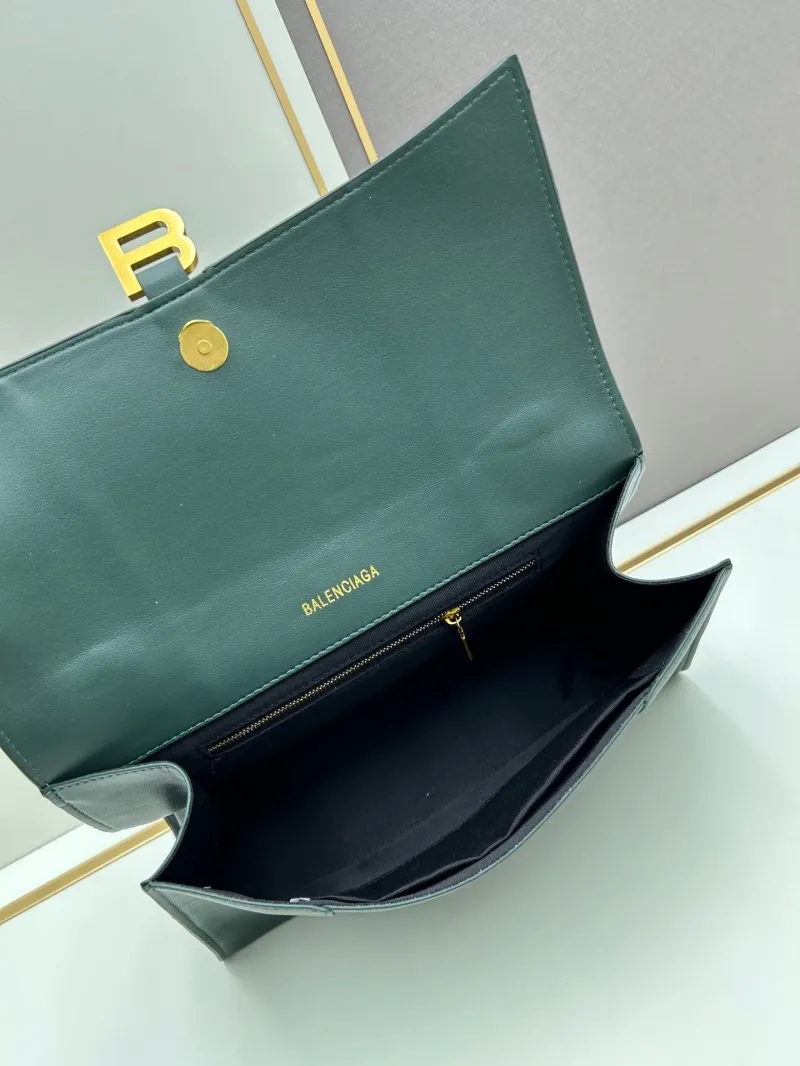 Balenciaga Dark Green Top Handle Bag 489 - Image 6