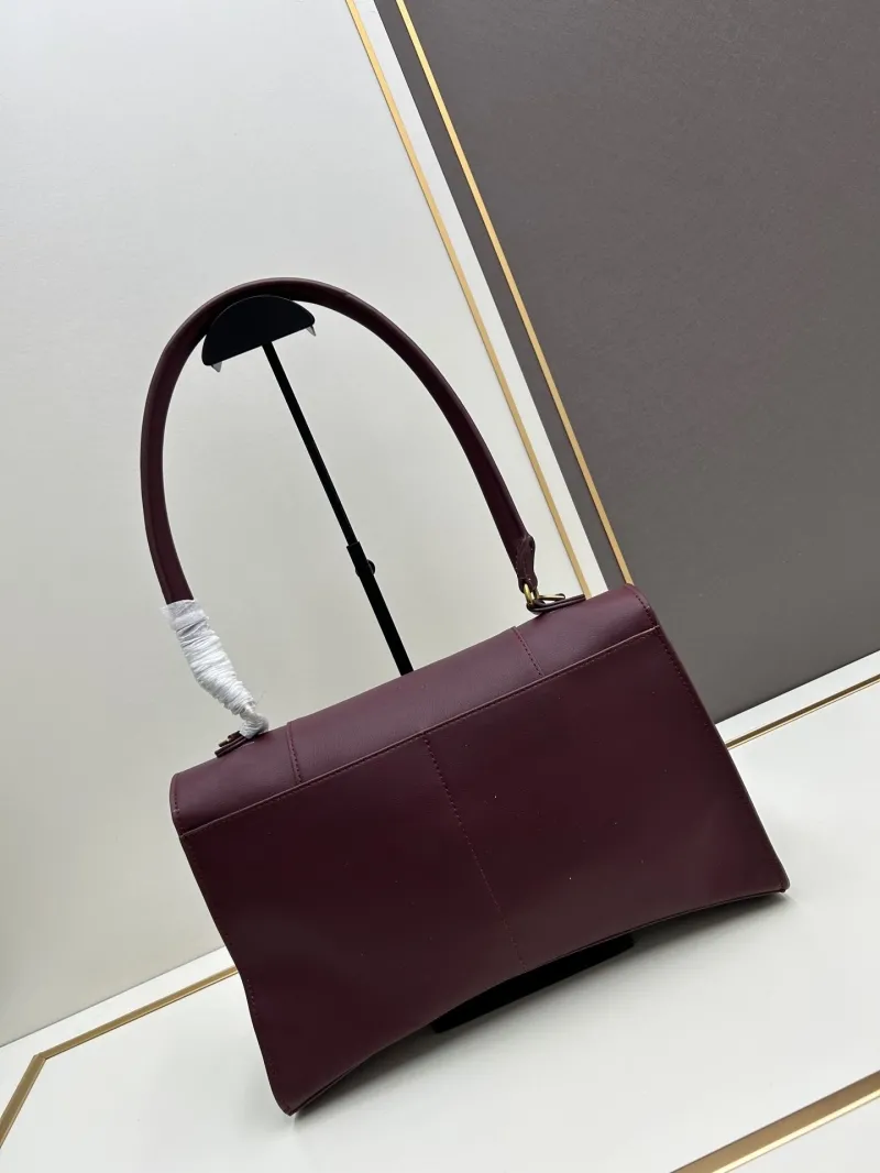 Balenciaga Burgundy Top Handle Bag 491