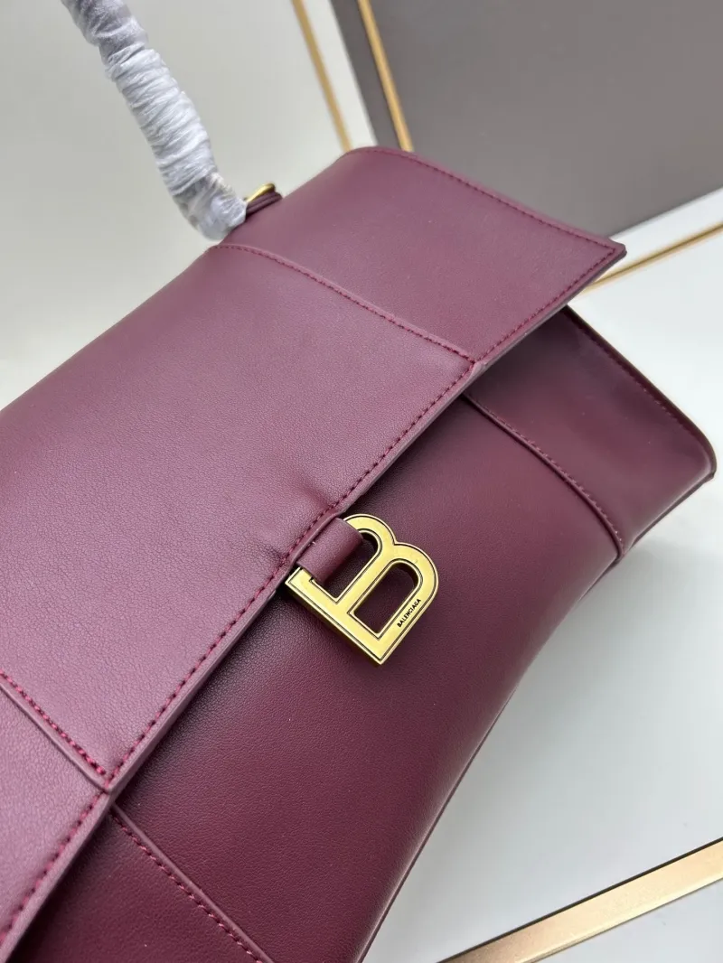Balenciaga Burgundy Top Handle Bag 491 - Image 3