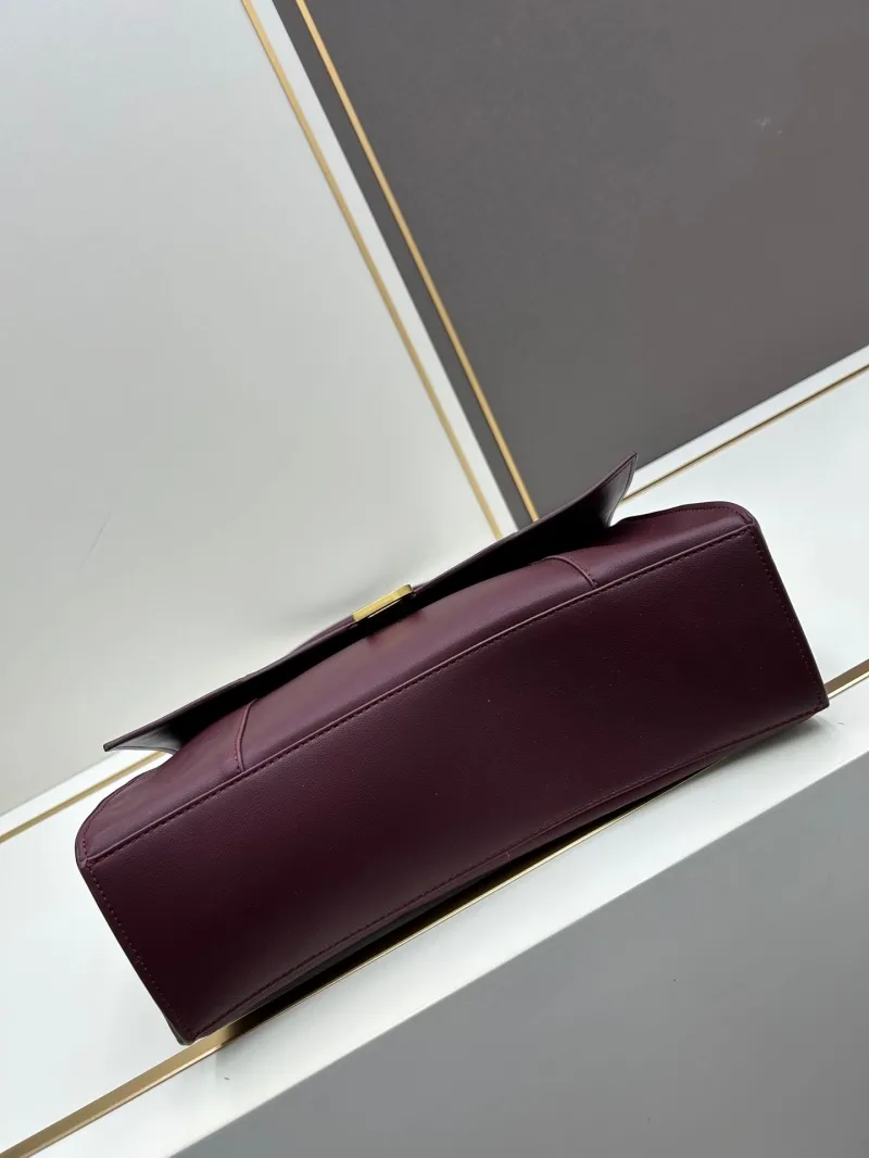 Balenciaga Burgundy Top Handle Bag 491 - Image 4