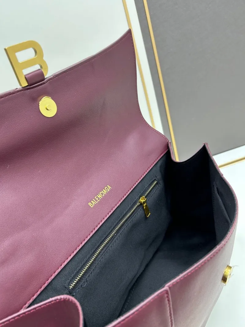 Balenciaga Burgundy Top Handle Bag 491 - Image 7