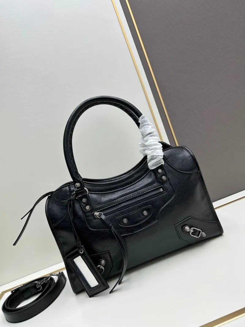 Balenciaga Black Top Handle Bag 492