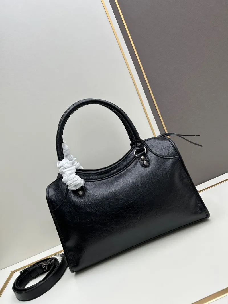 Balenciaga Black Top Handle Bag 492 - Image 3