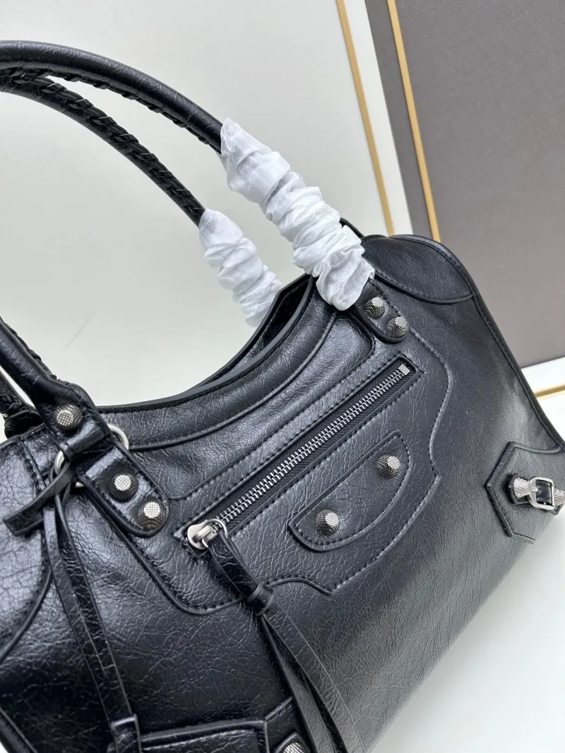 Balenciaga Black Top Handle Bag 492 - Image 4