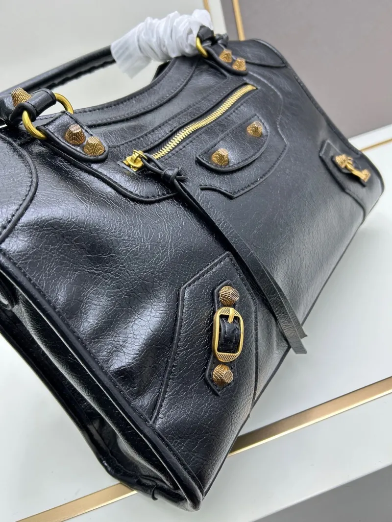 Balenciaga Black Top Handle Bag 493 - Image 6
