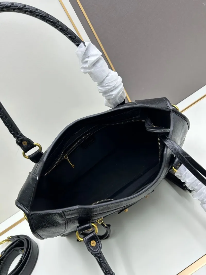 Balenciaga Black Top Handle Bag 493 - Image 7