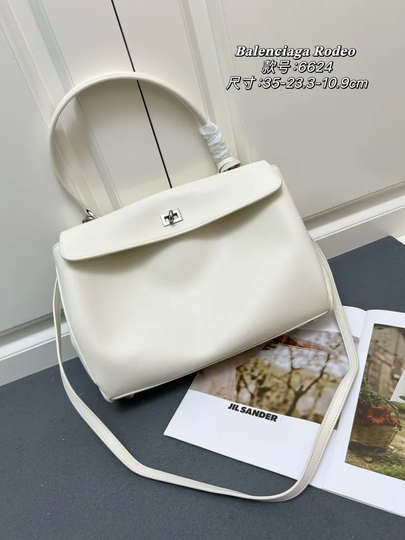 Alternative view of Balenciaga Rodeo White Top Handle Bag