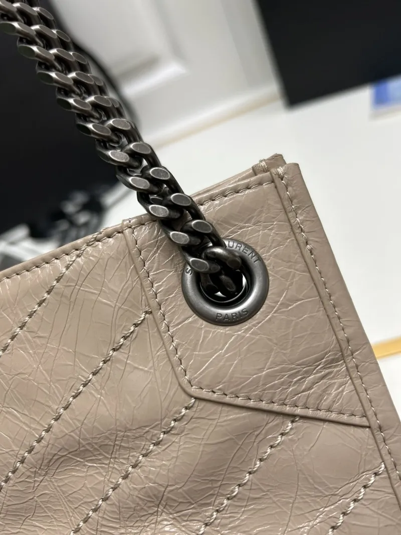 Saint Laurent Beige Leather Tote Bag 577999 - Image 4