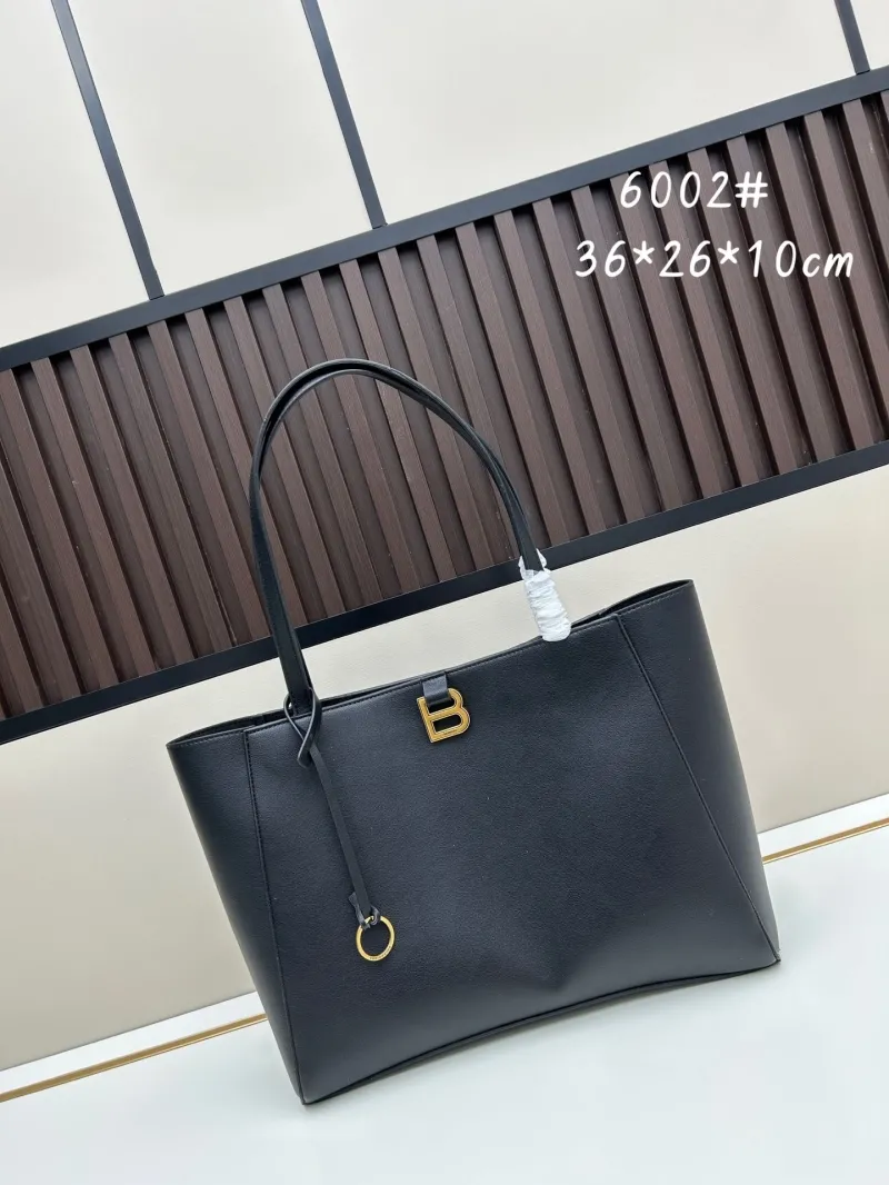 Balenciaga Black Leather Tote Bag 6002