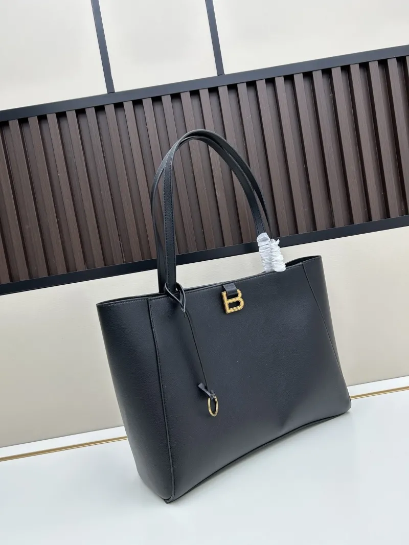 Alternative view of Balenciaga Black Leather Tote Bag 6002