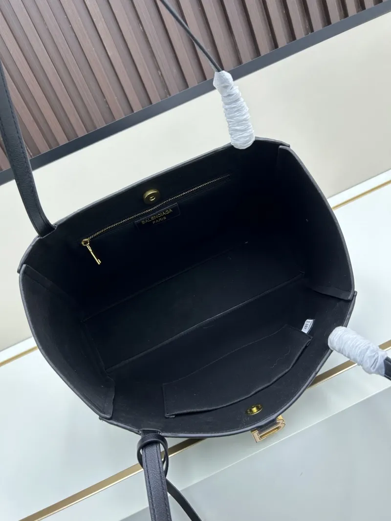 Balenciaga Black Leather Tote Bag 6002 - Image 7