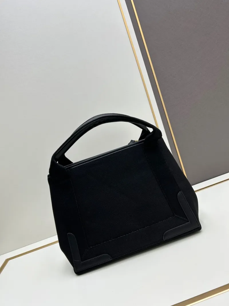 Balenciaga Black Canvas Tote Bag 6034 - Image 3
