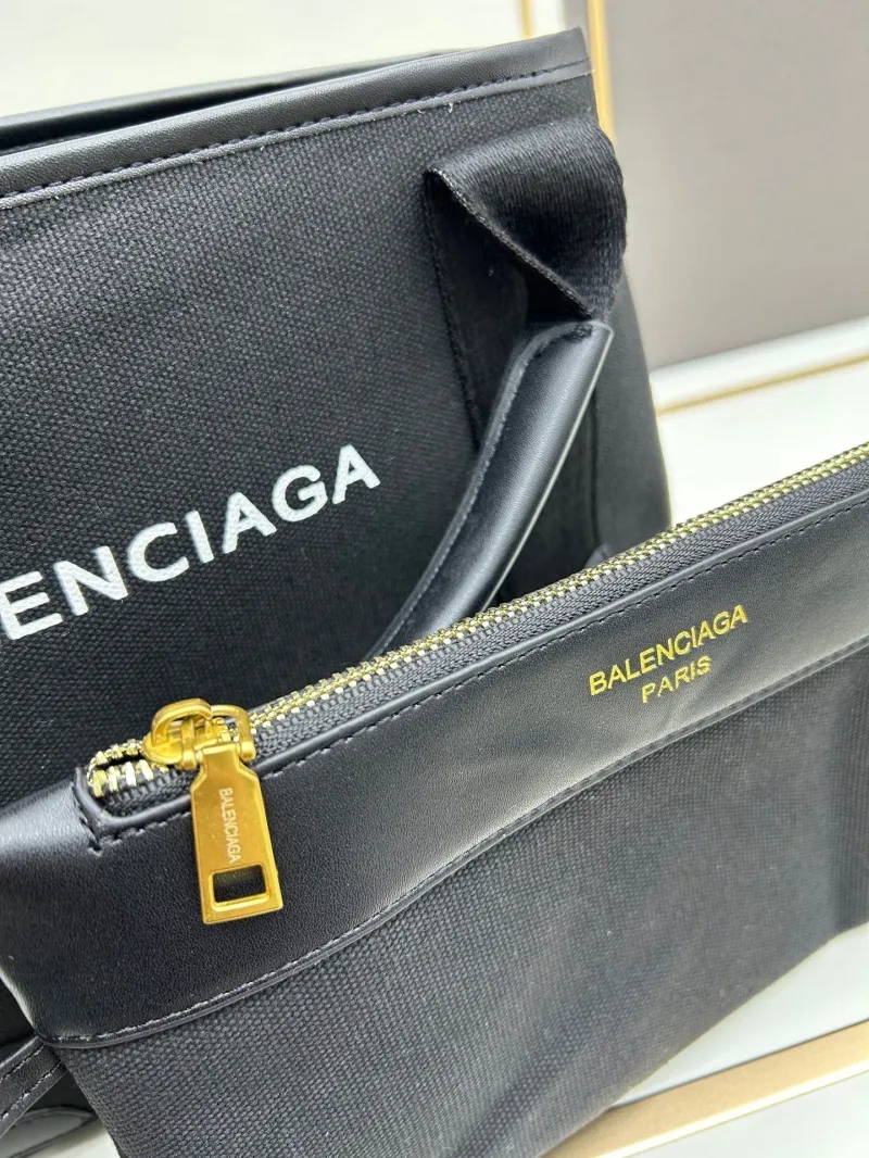 Balenciaga Black Canvas Tote Bag 6034 - Image 8