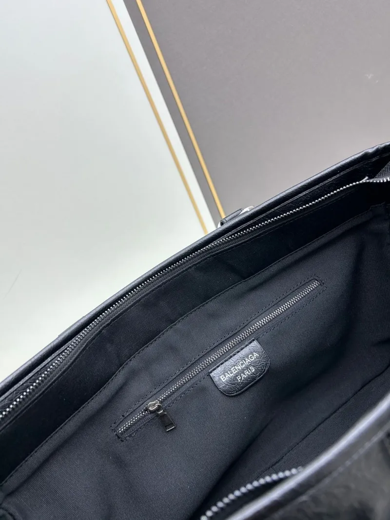 Balenciaga Black Leather Tote Bag 6861 - Image 8