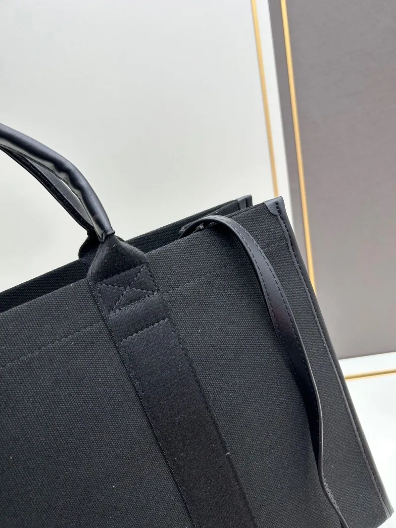 Balenciaga Black Canvas Tote Bag 6039 - Image 6