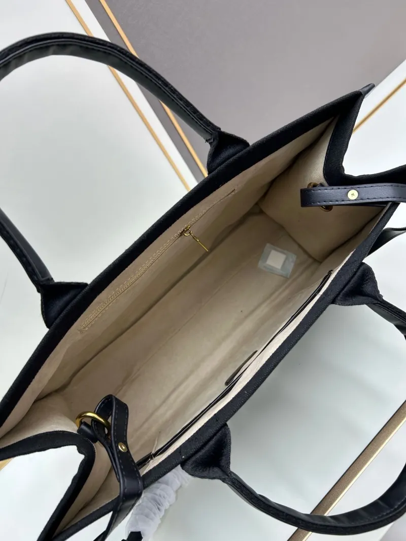 Balenciaga Black Canvas Tote Bag 6039 - Image 7