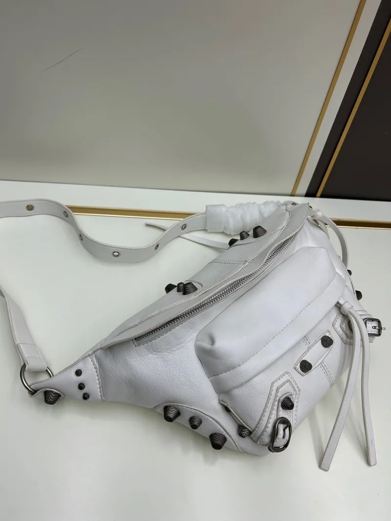 Balenciaga White Waist Chest Pack 6836 - Image 3