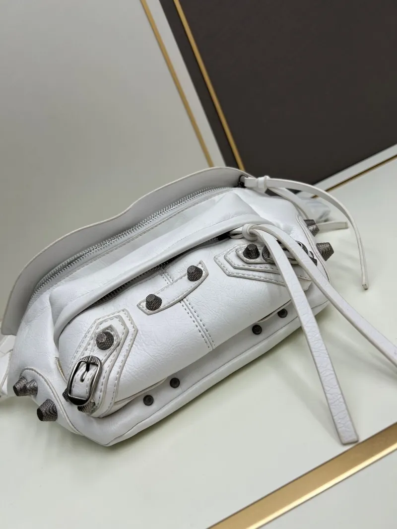 Balenciaga White Waist Chest Pack 6836 - Image 4
