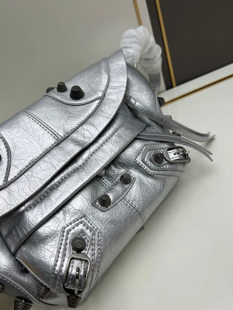 Balenciaga Silver Waist Chest Bag 6836 - Image 5