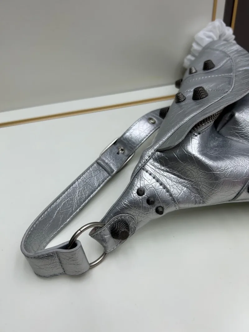 Balenciaga Silver Waist Chest Bag 6836 - Image 6