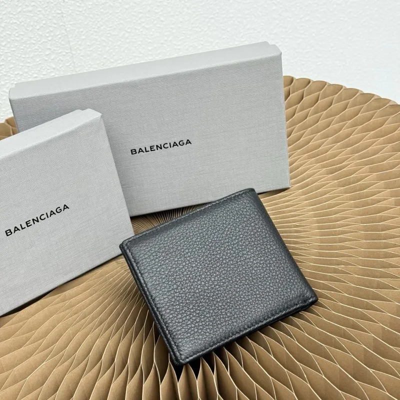 Balenciaga Black Leather Bifold Wallet - Image 3