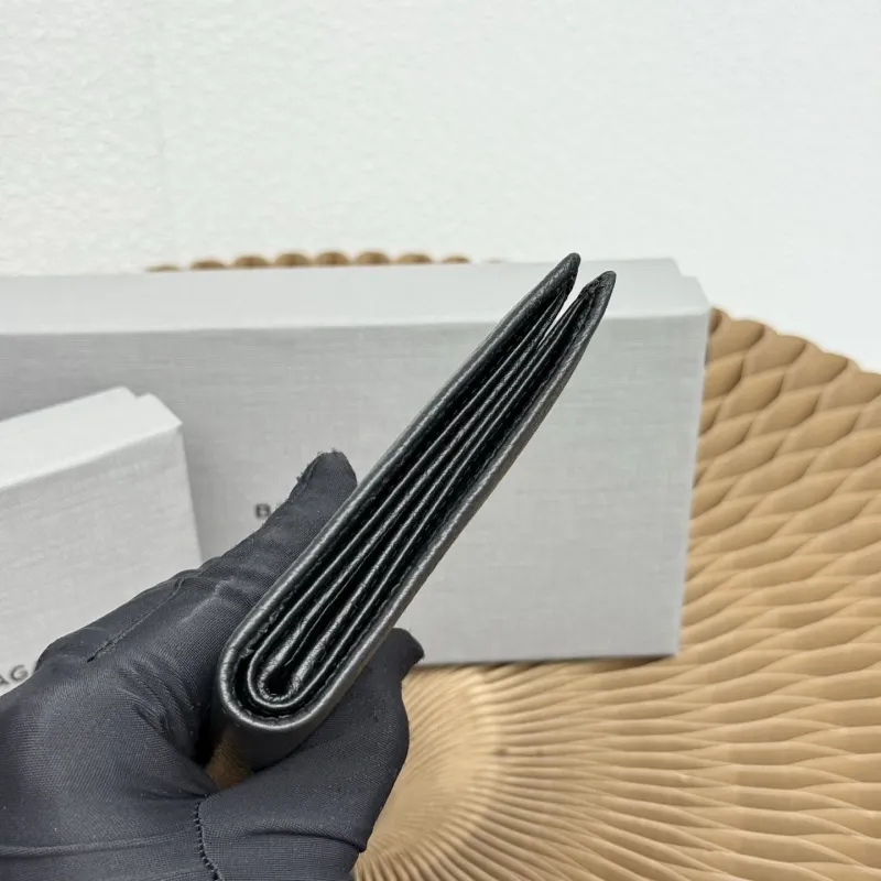 Balenciaga Black Leather Bifold Wallet - Image 6