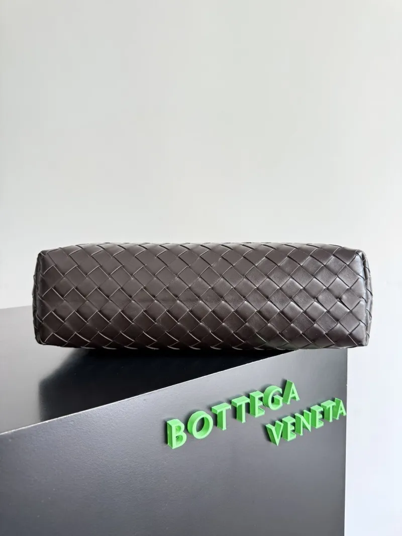 Bottega Veneta Brown Woven Leather Tote Bag - Image 3
