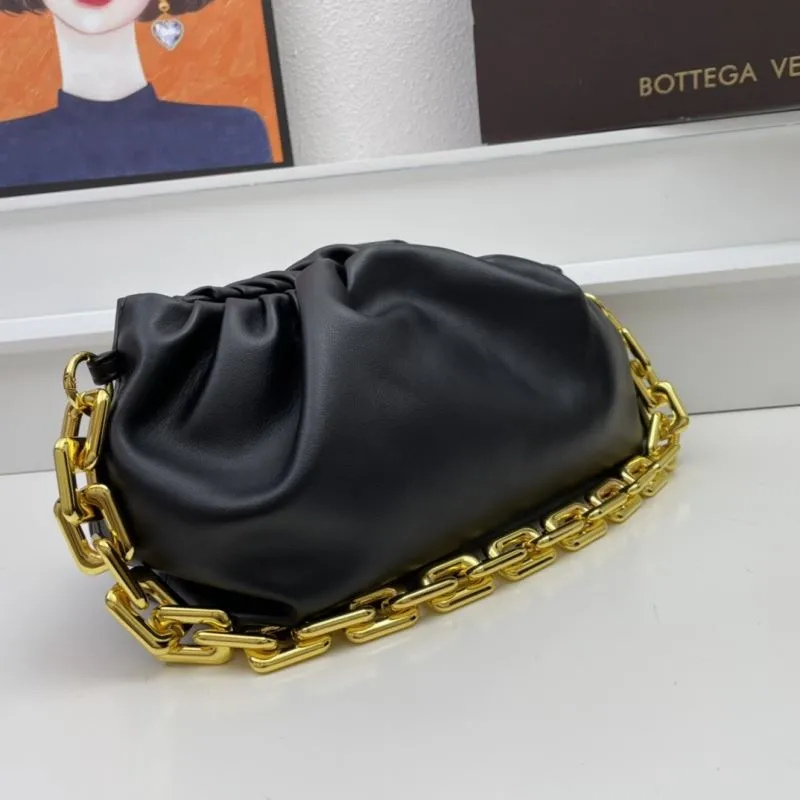 Bottega Veneta Black Cloud Chain Bag S03022 - Image 3